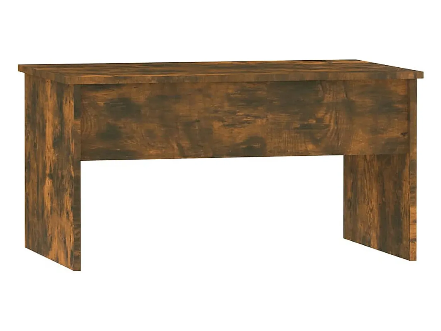 Mesa De Centro| Mesa de centro | Mesa de apoio 80x50.5x41.5cm madeira processada carvalho fumado Castanho