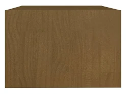 Mesa de centro | Mesa de apoio 75x50x33.5 cm pinho maciço mel^ Mesa De Centro