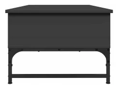 Mesa De Centro* Mesa de centro | Mesa de apoio 100x50x35 cm derivados de madeira/metal Preto