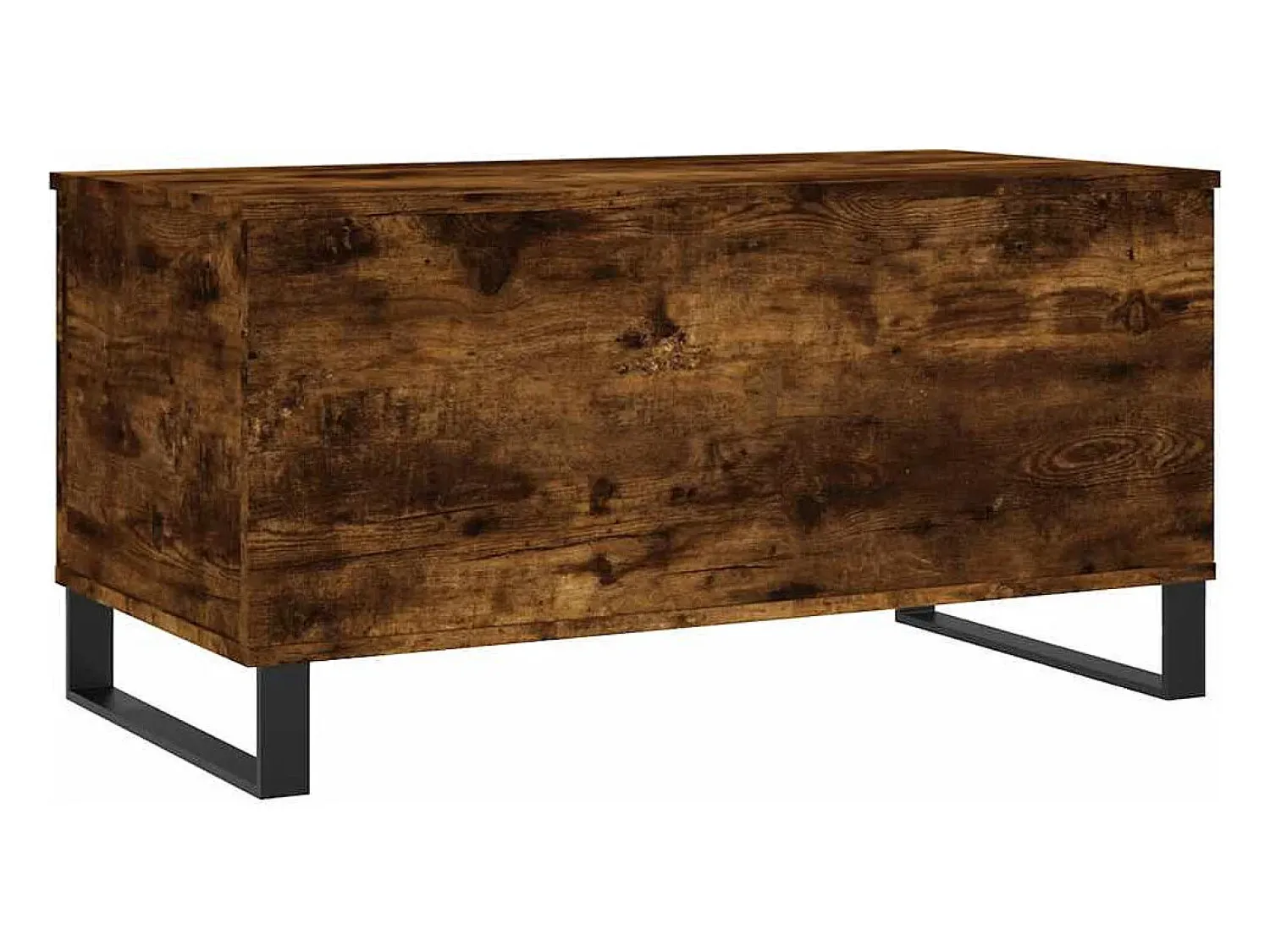 Mesa De Centro* Mesa de centro | Mesa de apoio 90x44.5x45 cm derivados madeira carvalho fumado Castanho