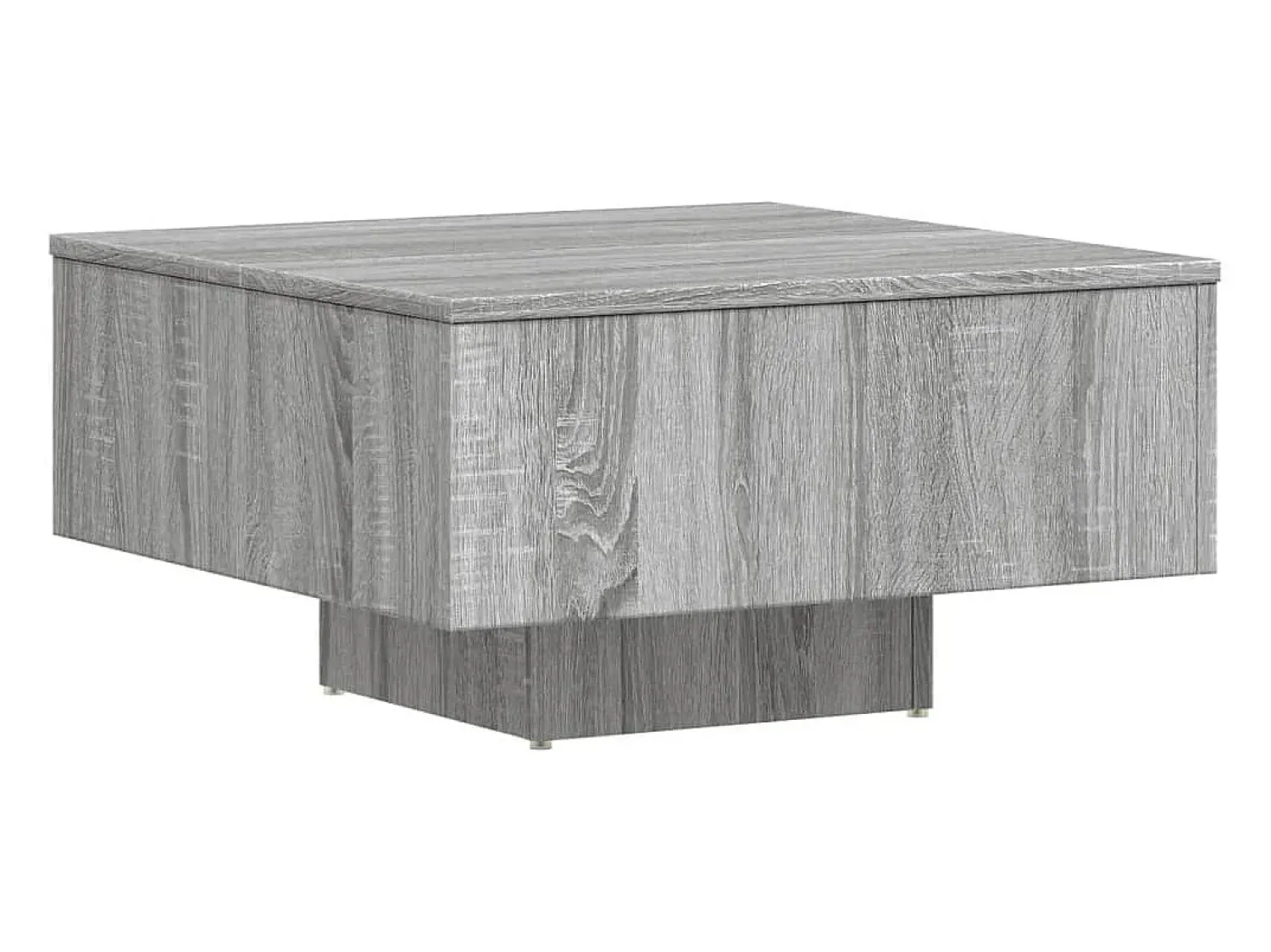 Mesa De Centro* Mesa de centro | Mesa de apoio 60x60x31.5 cm derivados de madeira cinza sonoma Cinzento