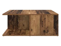Discount Mesa de centro | Mesa de apoio com gaveta Madeira antiga 80x80x31 cm Castanho
