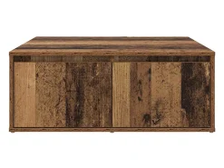 Discount Mesa de centro | Mesa de apoio com gaveta Madeira antiga 80x80x31 cm Castanho