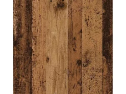 New Mesa de centro | Mesa de apoio | Mesa de café 100x100x35 cm deriv. de madeira madeira velha Castanho