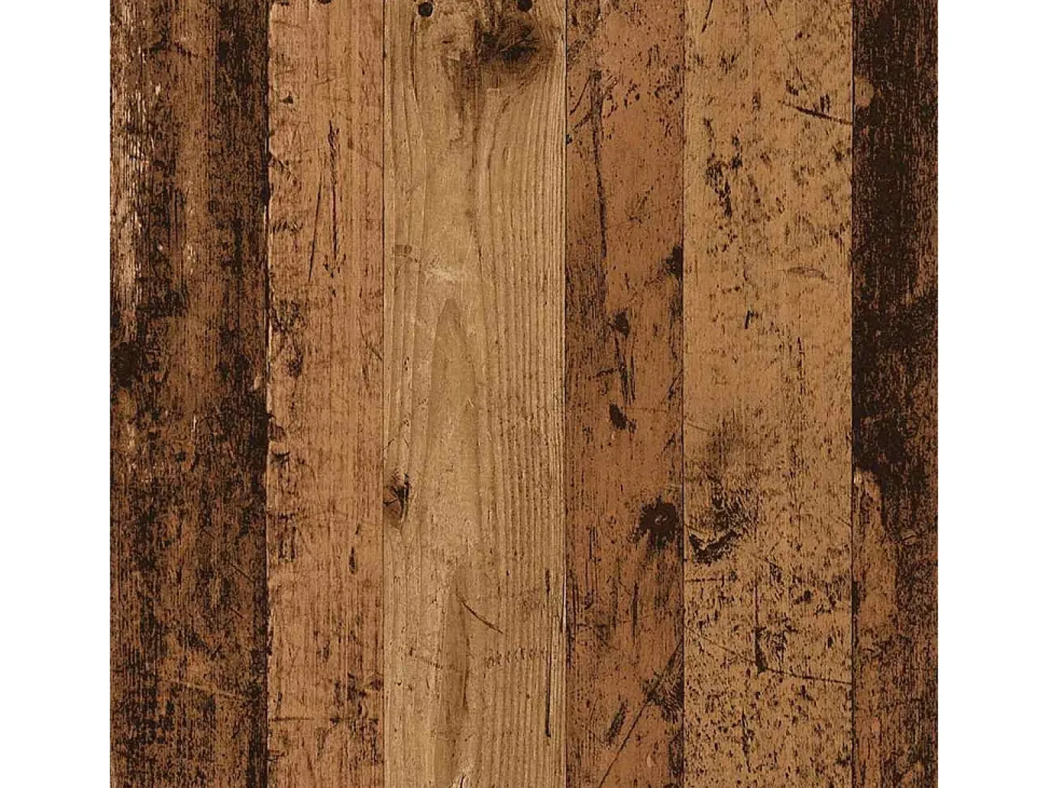 New Mesa de centro | Mesa de apoio | Mesa de café 100x100x35 cm deriv. de madeira madeira velha Castanho