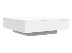Hot Mesa de centro | Mesa de apoio 100x100x31 cm derivados de madeira Branco