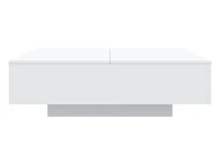 Hot Mesa de centro | Mesa de apoio 100x100x31 cm derivados de madeira Branco