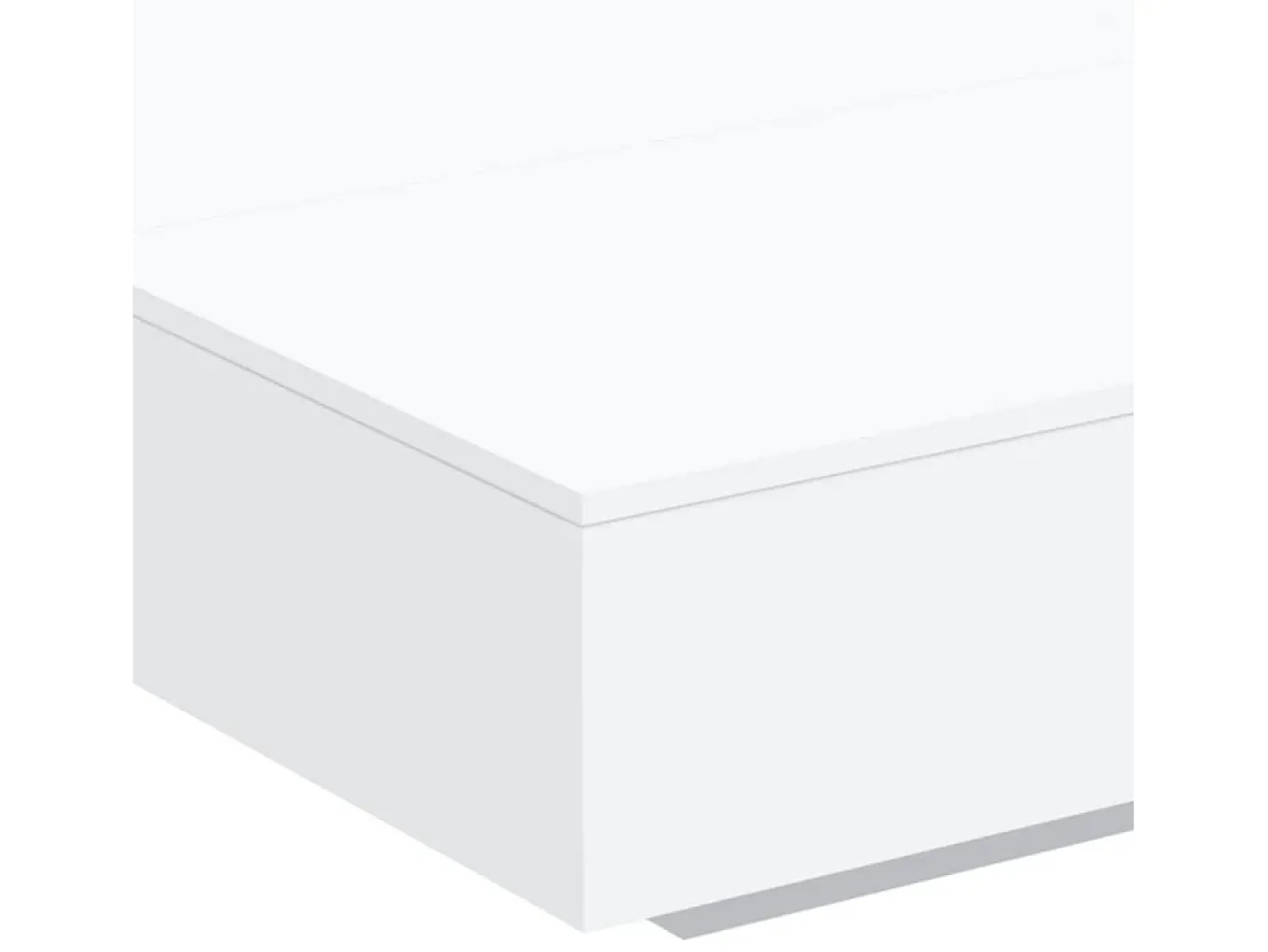 Hot Mesa de centro | Mesa de apoio 100x100x31 cm derivados de madeira Branco