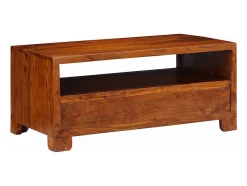 Mesa de centro | Mesa de apoio | Mesa de café 90x50x40 cm madeira de acácia maciça^ Mesa De Centro