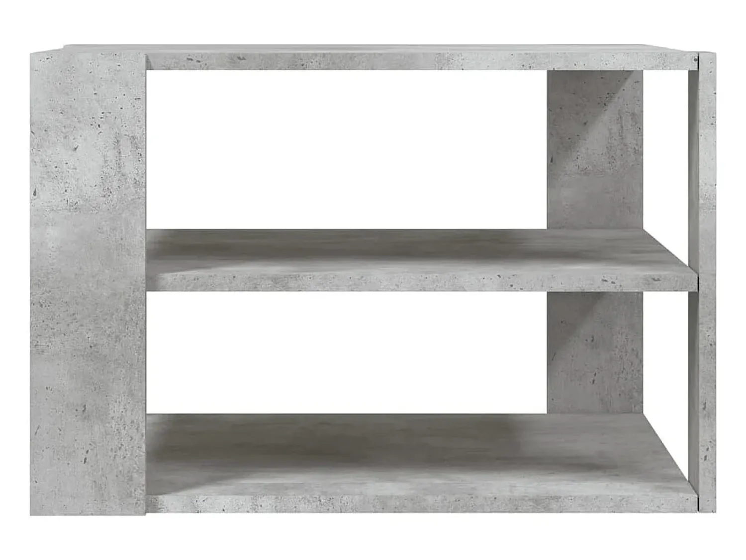 Mesa de centro | Mesa de apoio 59.5x59.5x40 cm derivados madeira cinza-cimento^ Mesa De Centro