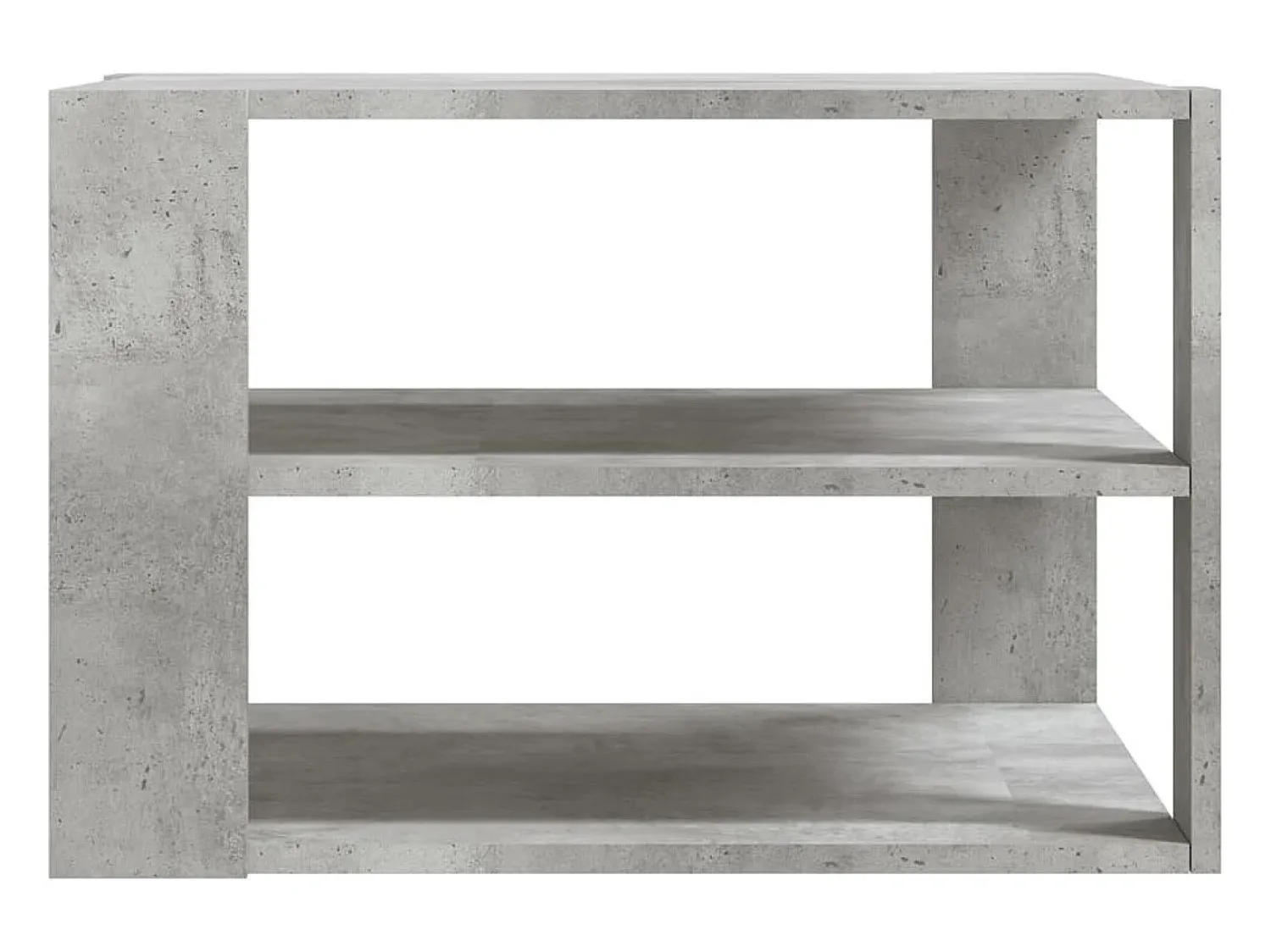 Mesa de centro | Mesa de apoio 59.5x59.5x40 cm derivados madeira cinza-cimento^ Mesa De Centro