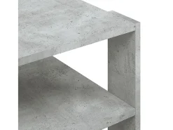 Mesa de centro | Mesa de apoio 59.5x59.5x40 cm derivados madeira cinza-cimento^ Mesa De Centro