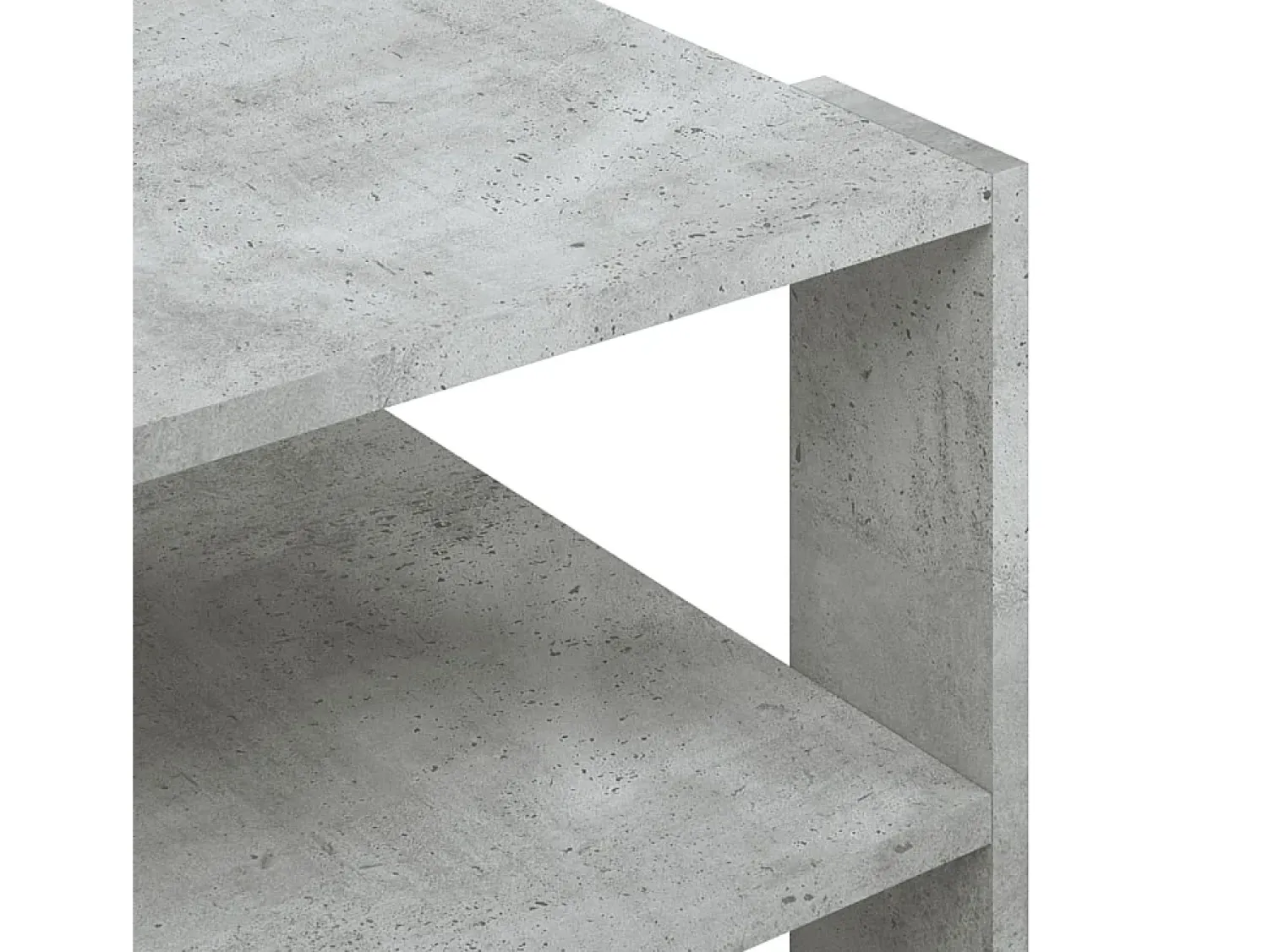 Mesa de centro | Mesa de apoio 59.5x59.5x40 cm derivados madeira cinza-cimento^ Mesa De Centro