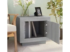 Outlet Mesa de centro | Mesa de apoio 51x50x45 cm derivados de madeira sonoma Cinzento