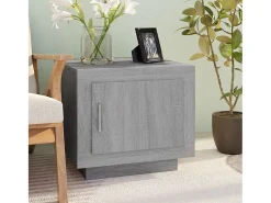 Outlet Mesa de centro | Mesa de apoio 51x50x45 cm derivados de madeira sonoma Cinzento