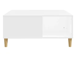 Mesa De Centro| Mesa de centro | Mesa de apoio 80x80x36.5 cm derivados de madeira Branco