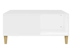 Mesa De Centro| Mesa de centro | Mesa de apoio 80x80x36.5 cm derivados de madeira Branco