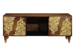 Mesa De Centro| Mesa de centro | Mesa de apoio | Mesa de café mel 100x54x40 cm Castanho