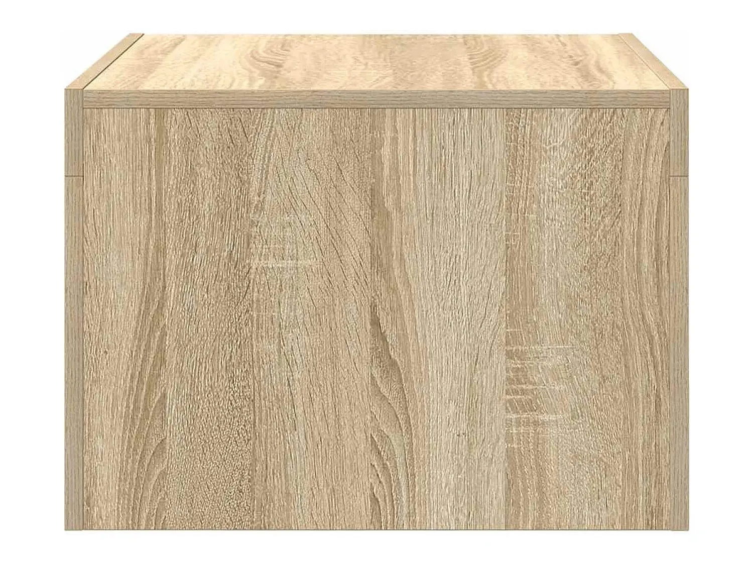 New Mesa de centro | Mesa de apoio 50x50x35 cm derivados de madeira carvalho sonoma Castanho