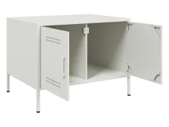 Best Mesa de centro | Mesa de apoio 68x50x50.5 cm aço Branco