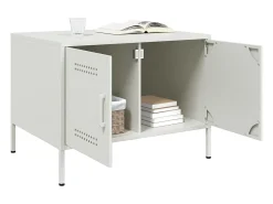 Best Mesa de centro | Mesa de apoio 68x50x50.5 cm aço Branco