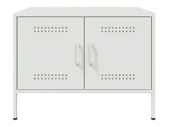 Best Mesa de centro | Mesa de apoio 68x50x50.5 cm aço Branco