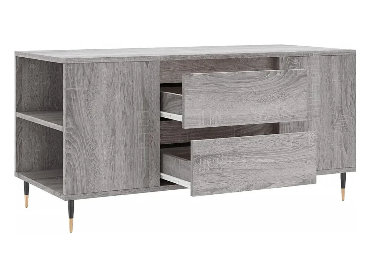 Mesa De Centro* Mesa de centro | Mesa de apoio derivados de madeira sonoma cinza Cinzento