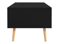 Hot Mesa de centro | Mesa de apoio 100x49.5x43 cm derivados de madeira Preto