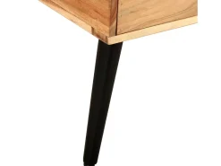 Mesa De Centro| Mesa de centro | Mesa de apoio | Mesa de café 88x50x42 cm madeira de acácia maciça Castanho