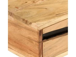 Mesa De Centro| Mesa de centro | Mesa de apoio | Mesa de café 88x50x42 cm madeira de acácia maciça Castanho