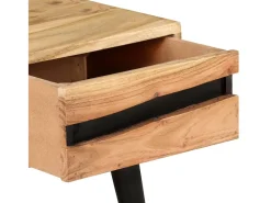 Mesa De Centro| Mesa de centro | Mesa de apoio | Mesa de café 88x50x42 cm madeira de acácia maciça Castanho