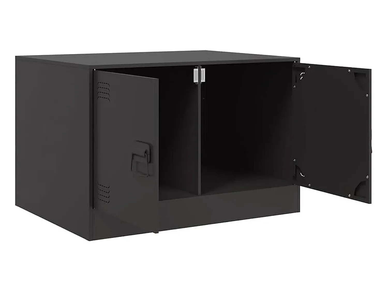 Mesa De Centro* Mesa de centro | Mesa de apoio 67x50x44 cm aço Preto