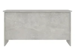 Mesa De Centro| Mesa de centro | Mesa de apoio 102x55.5x52.5cm madeira processada cinza cimento Cinzento
