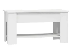 Best Mesa de centro | Mesa de apoio 101x49x52 cm madeira processada Branco