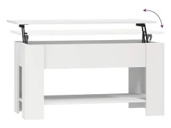 Best Mesa de centro | Mesa de apoio 101x49x52 cm madeira processada Branco