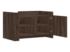 Mesa de centro | Mesa de apoio 80x50x50 cm derivados madeira carvalho^ Mesa De Centro
