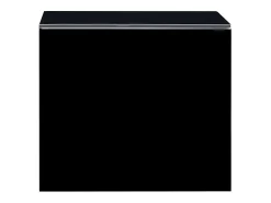 Mesa De Centro* Mesa de centro | Mesa de apoio 50x50x45 cm vidro temperado Preto