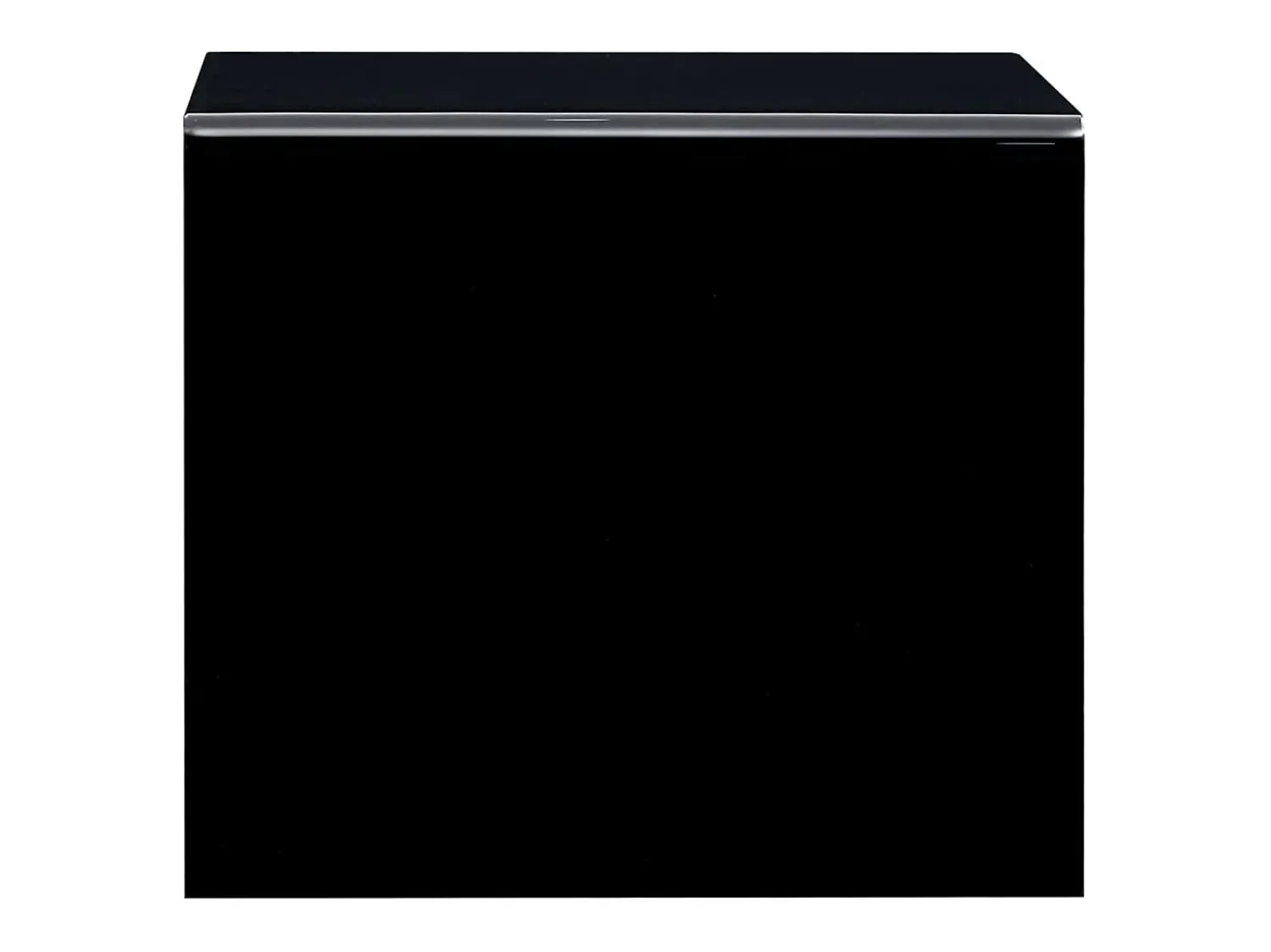 Mesa De Centro* Mesa de centro | Mesa de apoio 50x50x45 cm vidro temperado Preto