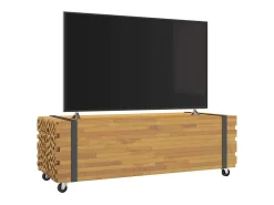 Clearance Mesa de centro | Mesa de apoio | Mesa de café 110x45x35 cm madeira maciça teca Castanho