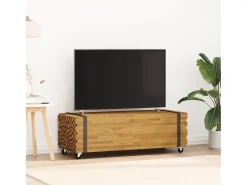 Clearance Mesa de centro | Mesa de apoio | Mesa de café 110x45x35 cm madeira maciça teca Castanho