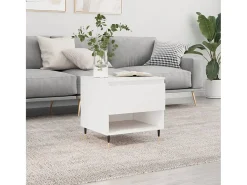 Best Mesa de centro | Mesa de apoio | Mesa de café 50x46x50 derivados de madeira Branco