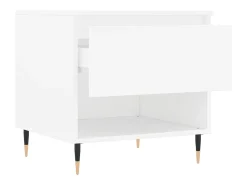 Best Mesa de centro | Mesa de apoio | Mesa de café 50x46x50 derivados de madeira Branco