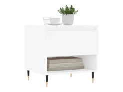 Best Mesa de centro | Mesa de apoio | Mesa de café 50x46x50 derivados de madeira Branco