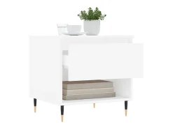 Best Mesa de centro | Mesa de apoio | Mesa de café 50x46x50 derivados de madeira Branco