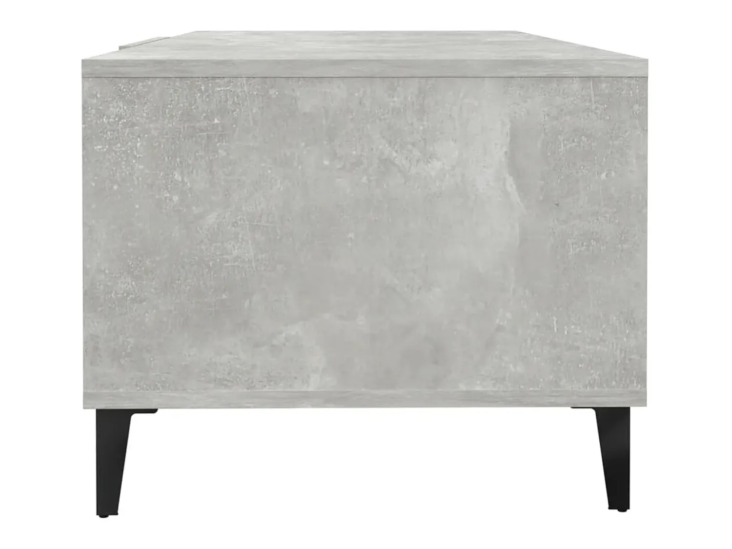 Mesa De Centro| Mesa de centro | Mesa de apoio 102x50x40 cm madeira processada cinza cimento Cinzento
