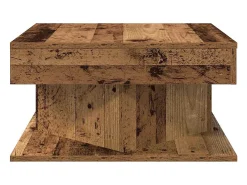 Mesa De Centro* Mesa de centro | Mesa de apoio 55x55x30 cm derivados de madeira madeira velha Castanho