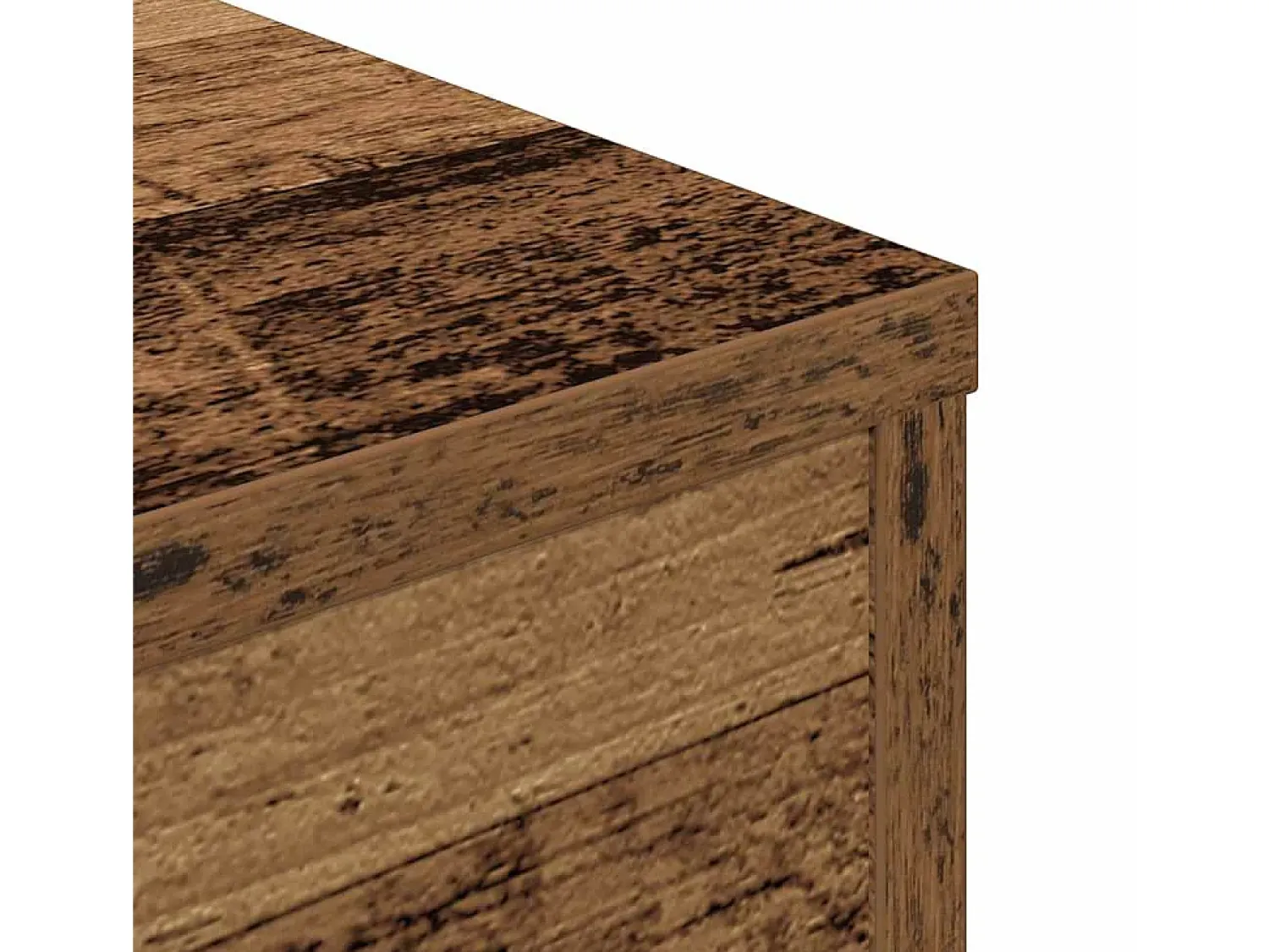 Mesa De Centro* Mesa de centro | Mesa de apoio 55x55x30 cm derivados de madeira madeira velha Castanho