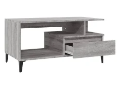 Mesa De Centro| Mesa de centro | Mesa de apoio 90x49x45 cm derivados de madeira sonoma Cinzento