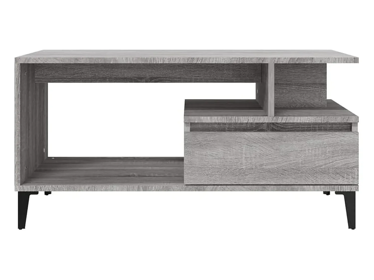 Mesa De Centro| Mesa de centro | Mesa de apoio 90x49x45 cm derivados de madeira sonoma Cinzento