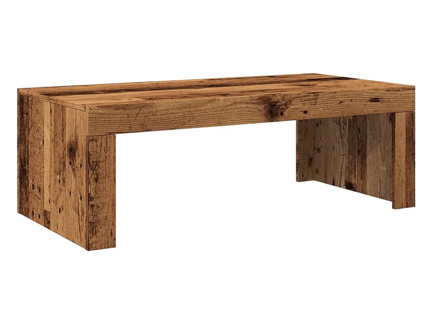 Mesa de centro | Mesa de apoio | Mesa de café 102x50x35 cm derivados de madeira madeira velha^ Mesa De Centro